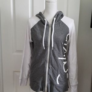 women's calvin klein zip up hoodie